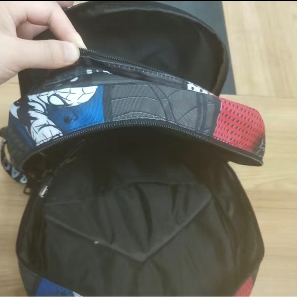 Shark Pattern Backpack, Trendy Nylon Student School Bag - Picture 7 of 9